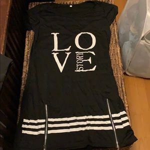 Black LOVE story dress